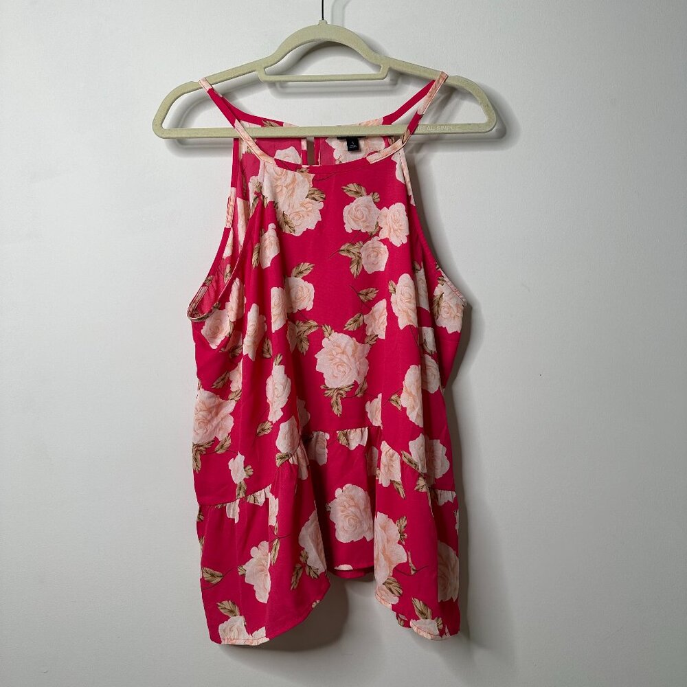 Torrid Multicolor Chiffon Floral Tank Women's 1 / 1X